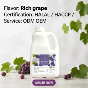 Grape Juice Concentrate 2.5kg High Fruit Content Grape Syrup for Boba Drinks