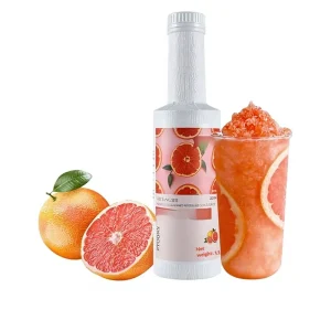 Grapefruit Concentrated Fruit Juice Pulp Filled 1L Beverage Base for Bubble Tea Desserts and Mixed Drinks