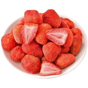 Green Freeze Dried Asian Snacks Freeze Dried Fruit 1000g Freeze Dried Strawberry Chinese Snacks