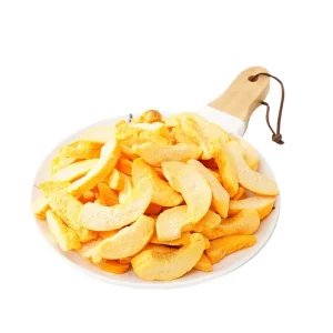 Green Freeze-Dried Yellow Peach Fruit Snacks Sweet Taste 18 Month Shelf Life