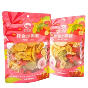 HACCP Certified Mixed Dried Fruit Snack Crisps Freeze Dried Fruit Crisps Vacuum Fried Mixed Fruit Crisps 108g Bag