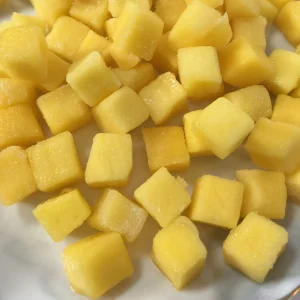 HACCP Chinese Bulk Sweet 100% Natural IQF Frozen Mango Dice for Food Processing