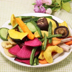 HALAL KOSHER BRC Certificate 8 Kinds of Fruit Dried Food Mixed Fruit Chips Veggies Chips ODM OEM Food Private Label
