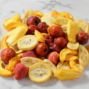 HALAL KOSHER BRC Certificate Healthy Dried Fuirt Chips Mixed Fruit Chips Snack Food Support ODM OEM Flavor Package Private Label