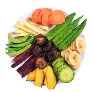 HALAL KOSHER Certified Vegan Mixed 8 Kinds Fruit and Veggie Chips Sweet Fried Hard Texture Box Snack