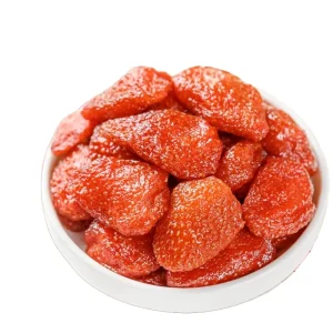 HBEUNDAS Low Sugar Freeze Dried Whole Strawberry Preserved Fruit Soft Healthy Natural Bulk Vacuum Pack Snack