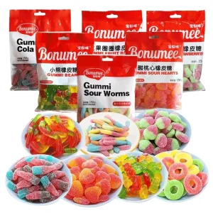 Halal 150g Giant Gummy Cola Candy Sweet Fruit Flavoured Chewy Gummies Exotic Fish Shaped Jelly Bags