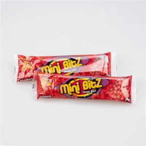Halal BRC Chewy Strawberry Flavor Bagged Candies Golosinas Snacks Freeze Dried Exotic Bonbons Soft Tiny Millions Candy