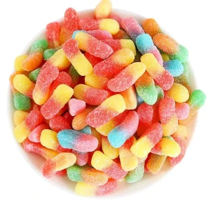 Halal Bulk Gummy Jelly Candy Snacks Fruity Sweets Exotic Worm Sour Candy