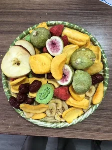 Halal Freeze Dried Vacuum Fried Mixed Fruit Slices Low MOQ Custom Snack Blend Vegan Bulk