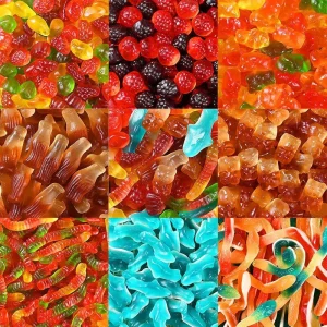 Halal Fruit Flavored Soft Gummy Candies Bulk 30 Bags Carton From China Factory