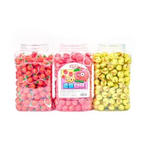 Halal Mini Fudge 2g Soft Gummy Jelly Candy Fruit Flavored Bottled Sweet for Manufacturing