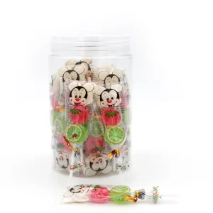 Halal OEM Chinese Factory Christmas Candies Fruity Flavored Gummy Candy in Bottle Packaging