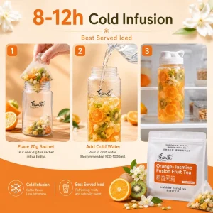 Hand Selected Apple Tea 100% Pure Natural Dried Fruit Blend No Additives Bagged Health Tea