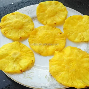Handpicked Pineapple Dried Slices Original Flavor Fruit Chips No Additives Perfect for Soaking in Water