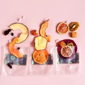 Health Dried Mixed Fruit Slice Peach Flavor Bagged Tea in a Gift Pack