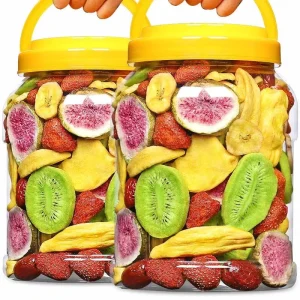 Healthy Crunchy Mixed Fruit Chips Low temperature Frying Low Fat Snack for Daily Consumption Bulk Supply