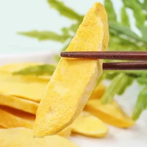Healthy Freeze Dried Mango Slices Sweet Fresh Flavor and Nutrients Perfect Vegetables and Fruit Snacks Packaged in a Bag