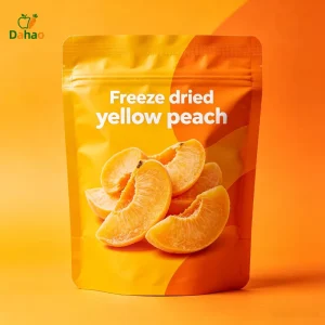 Healthy Freeze Dried Yellow Peach Slice 30g/50g/80g Natural No Additives Snack Dry Fruits Snack OEM ODM Available