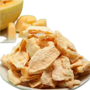 Healthy Whole Hami Melon Fruit Chips Sweet Freeze Dried Cantaloupe Slices Healthy Bulk Ready to Eat Snack Vacuum Natural
