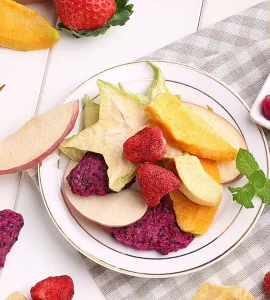 Herbal Flavored Mixed Freeze Dried Fruits Crisp Dehydrated Vegetables Snacks 30g Box 40 Packs Sweet Passion Fruit Powder Bulk
