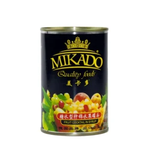 High Quality 820g*12 Cocktail Mixed Fruit Canned Syrup Includes Grape Pineapple Cherry 3 Year Shelf Life