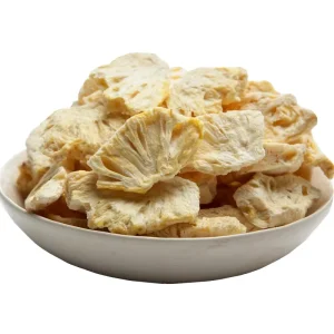 High Quality Bulk Packed Freeze Dried Pineapple Chips Sweet Sliced Fruit Snack Made in China