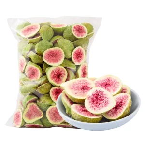 High Quality Crunchy Frozen Crispy 100% Natural Organic Freeze Dried Fresh Slice Fig Tea Snack Bag 250gram