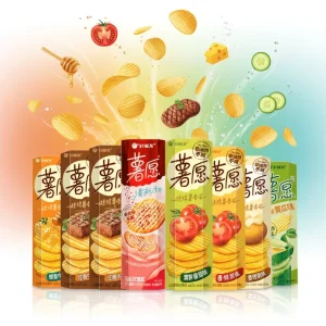High Quality Exotic Snacks Non fried Potato Chips 104g