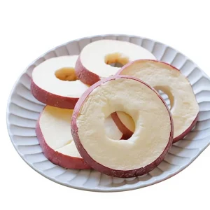 High Quality Freeze Dried Apple Rings Vacuum Dried Apple Chips Bulk Export Fruit Snacks
