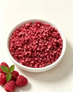 High Quality Freeze Dried Raspberry Cubes Natural Red Color Rich Fruit Flavor Food Industry Raw Material