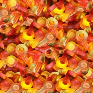 High Quality Halal Key Shape Pure Fruit Juice Fruit Flavor Soft Chewy Sweet Gummy Candy