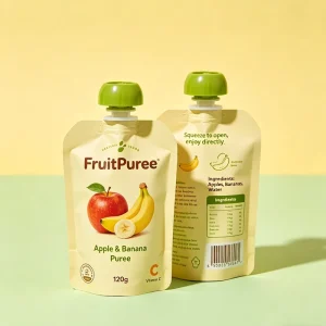 High Quality Matte Custom Printed Moisture Proof Reusable Children Beverage Spouts Bag for Fruit Puree