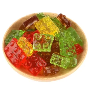 High Quality and Popular Novelty 4D Gummies Building Block 3D Sweets and Candies Gummy