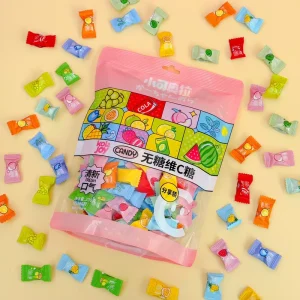High quality Sugar free Fruity Mint Candy Orange Vitamin C Lozenges 200g Bag Customizable Sweets for Breath Fresh