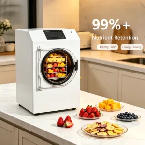 Home Automatic Vacuum Freeze Dryer Machine 4-6kg with Pump for Food Processing Fruit Vegetable Pet Freeze Drying
