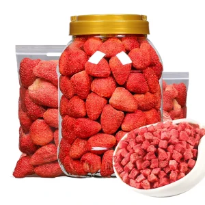 Hot Sell Healthy Low Fat Weight Loss Snacks Bulk Freeze Dried Fruit Natural Fresh Freeze Dry Strawberry Snacks