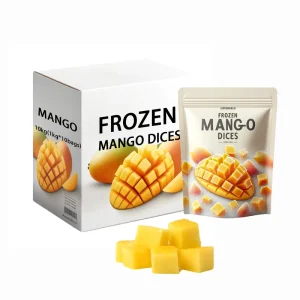 IQF Frozen Mango Slice Halves Chunks Bulk Packed Puree Cubes