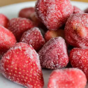 IQF Frozen Strawberries Preserved Puree in Ball Pattern Bulk Packaging