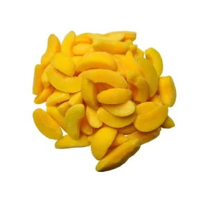 IQF Frozen Yellow Peach Dices Slices Halves in Bulk for Retail Freshly Preserved Fruit