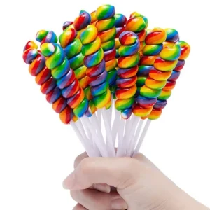 Individually Wrapped Bulk Twist Swirl Lollipop Variety Party Rainbow Spiral Pops Lollipops Candy