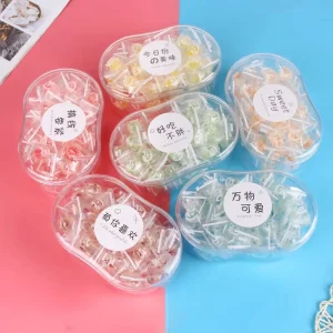 Individually Wrapped Multi Color Center Filled Fruity Flavor Hard Candy in Box for Retail and Party Favors