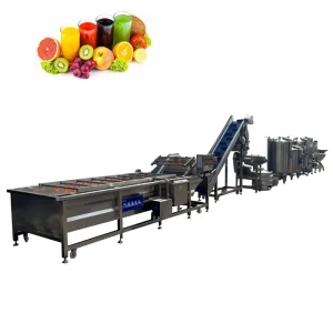Industrial Automatic Fruit Juice Processing Line for Blueberry Acai Berry Concentrate Cold Extraction Aseptic Filling 500