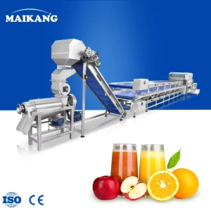 Industrial Full Automatic Fruit Vegetable Washing Juicing Production Line Complete Processing Plant with Pasteurization System