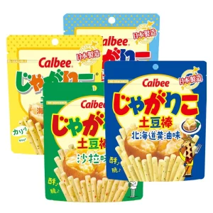 Japanese Calbees Crispy Cheese Flavored Potato Sticks Exotic Snacks Salty Potato Fries 55g