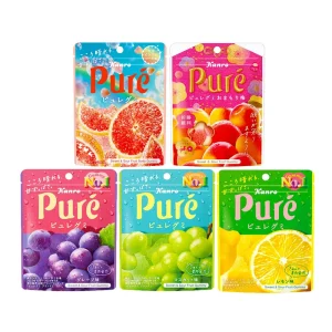 Japanese Kanro Pure Natural Juice Grape Grape Fruit Gummies 56g Exotic Candy