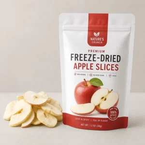 KOHSER CERTIFICATE Dried Fruit 100% Natural Freeze Dried Apple ODM OEM Flavor Package Snack Food