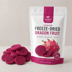 KOHSER HALAL CERTIFICATE Dried Fruit FD Dragon Fruit Freeze Dried Dragon Fruit Dried Food ODM OEM Flavor Package Snack Food