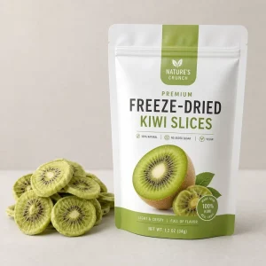 KOHSER HALAL CERTIFICATE Freeze Dried Kiwi Sweet Snack Ready to Eat ODM OEM Packaging