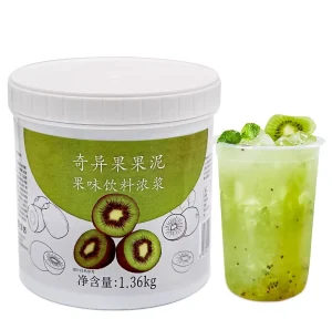 Kiwi Fruit Puree Concentrated Fruit Fruit Jam Dessert Juice Raw Materials 1.36Kg